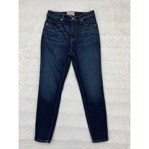 Everlane Curvy High-Rise Skinny Jeans 29 Regular Dark Wash Denim